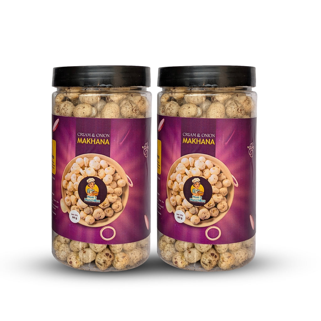 Cream & Onion Flavoured - Roasted Makhana - 90gm.