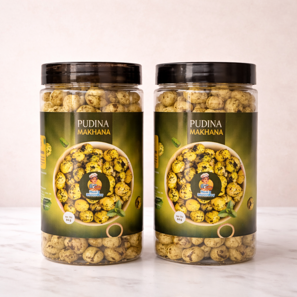 Pudina Flavoured -  Roasted Masala Makhana - 90 gms.