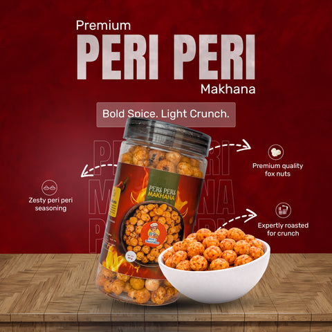Peri Peri Flavoured -  Roasted Masala Makhana - 90 gm.